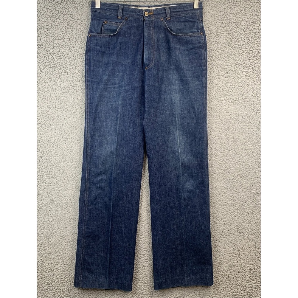 VTG Levi's Panatela Wide Leg Jeans 33 x 34 High Rise Zip Fly 70s USA Made